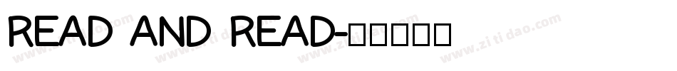 READ AND READ字体转换
